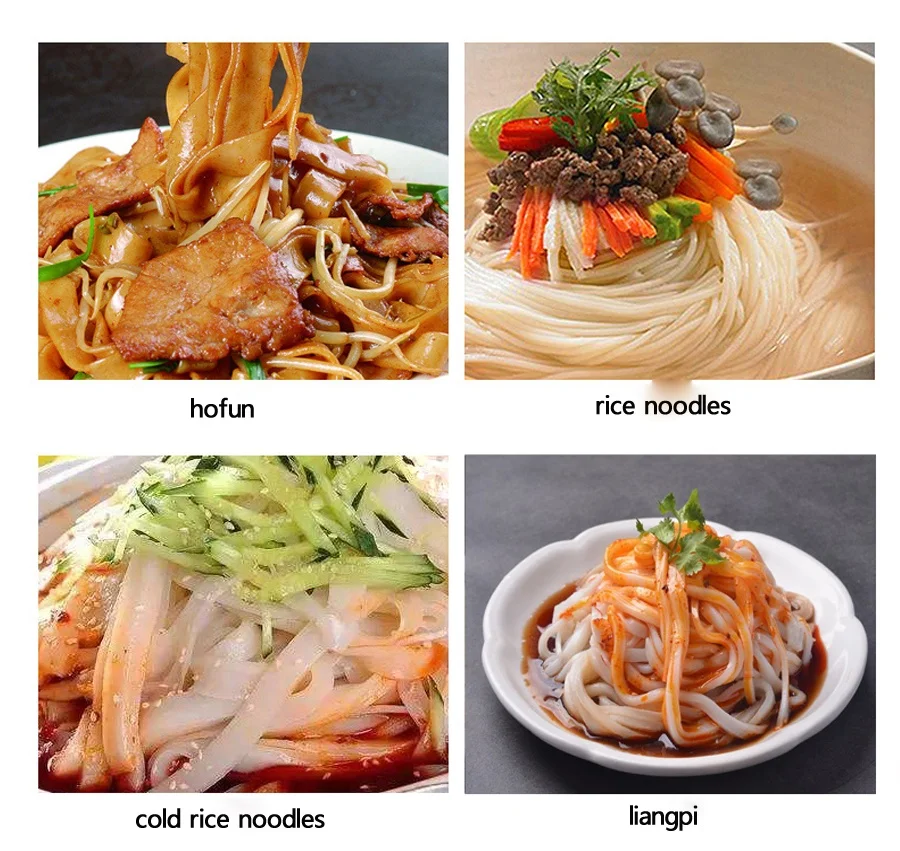 Commercial Steam Type Liangpi Cold Rice Noodles Making Machine Fully Automatic Rolling Rice Shirataki Noodle Equipment