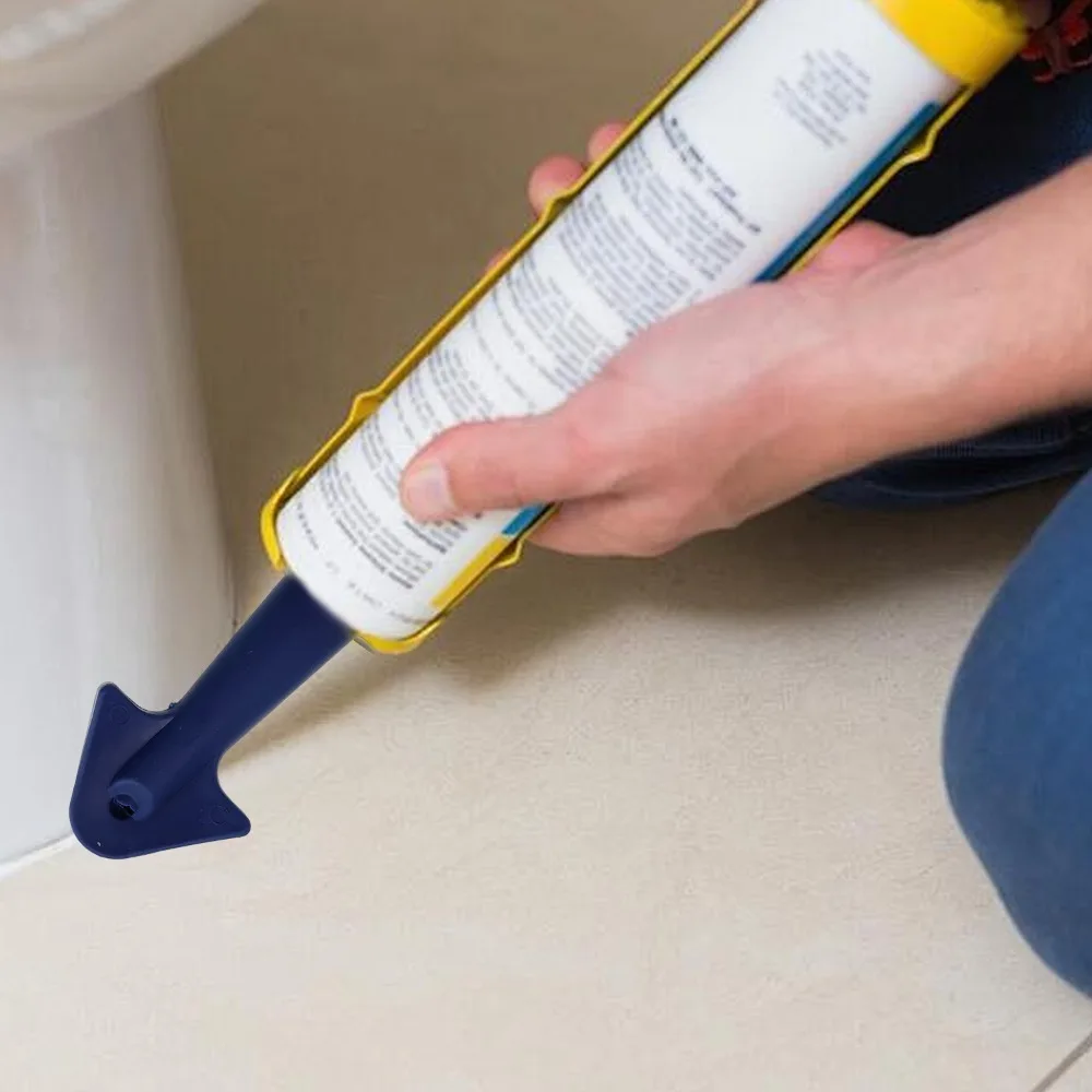 6/3 قطعة مجموعة مكشطة الغراء بندقية السد البلاستيك سيليكون تلميح مكشطة متعددة الزوايا يزيل بقايا المفاصل السد لزوايا النوافذ #3