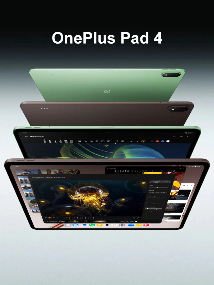 Europäische Version des Oneplus Pad 4 Tablets, Snapdragon 8 Elite Gen 5, 13,2 Zoll 3,4K 144Hz True-Color-Display, 8 Lautsprecher, Wi-Fi 7, Android 16, 13380mAh Akku