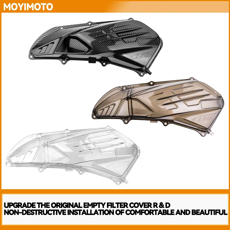 For Honda ADV160 PCX160 Click160 VIRIO Vario160 2021 2022 2023 Motorcycle ABS Air Filter Cover Element Replacement Housing Cover