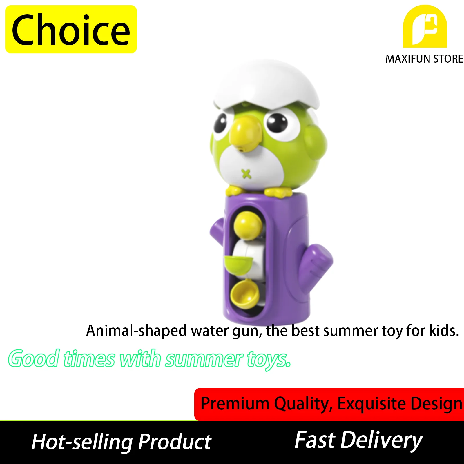 귀여운 새 모양 목욕 물놀이 장난감, 재미있는 야외 여름 해변 수영장 장난감, 아이들을 위한 완벽한 생일 파티 선물