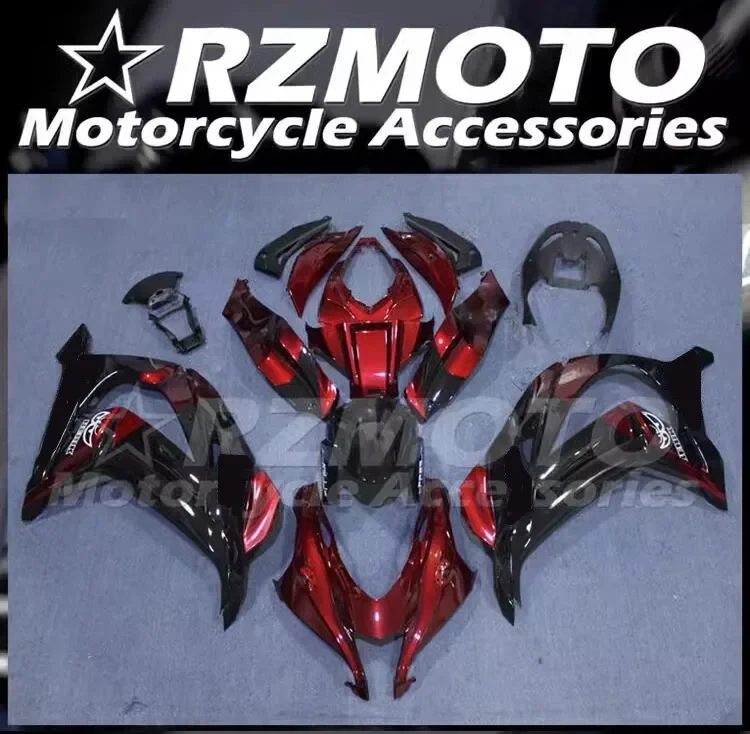 

4Gifts New ABS Full Fairings Kit Fit For KAWASAKI ZX-10R ZX10R 2016 2017 2018 2019 16 17 18 19 Bodywork Set Custom Black Red