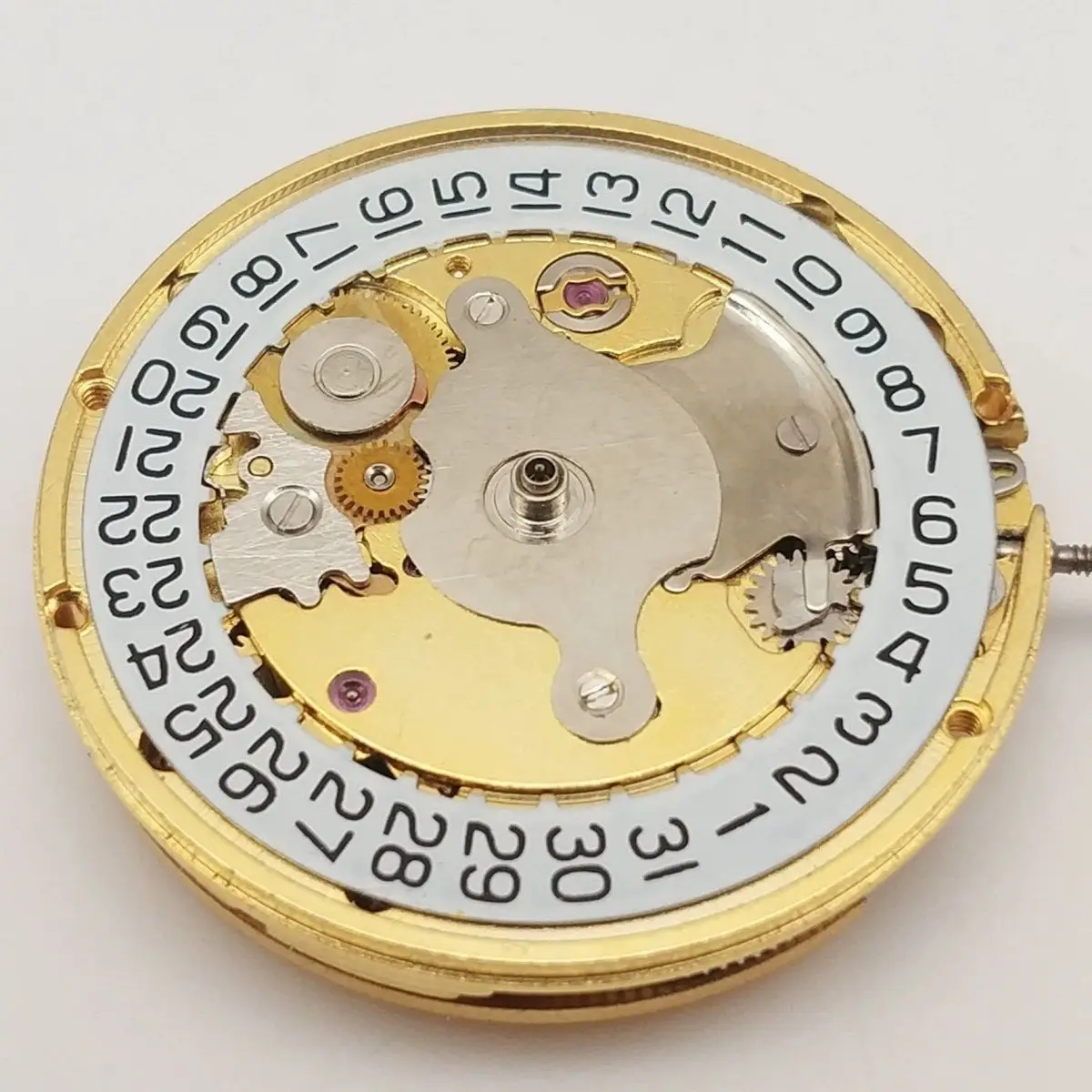 

Watch accessories, movement 2824 fully automatic mechanical, gold, three o'clock calendar