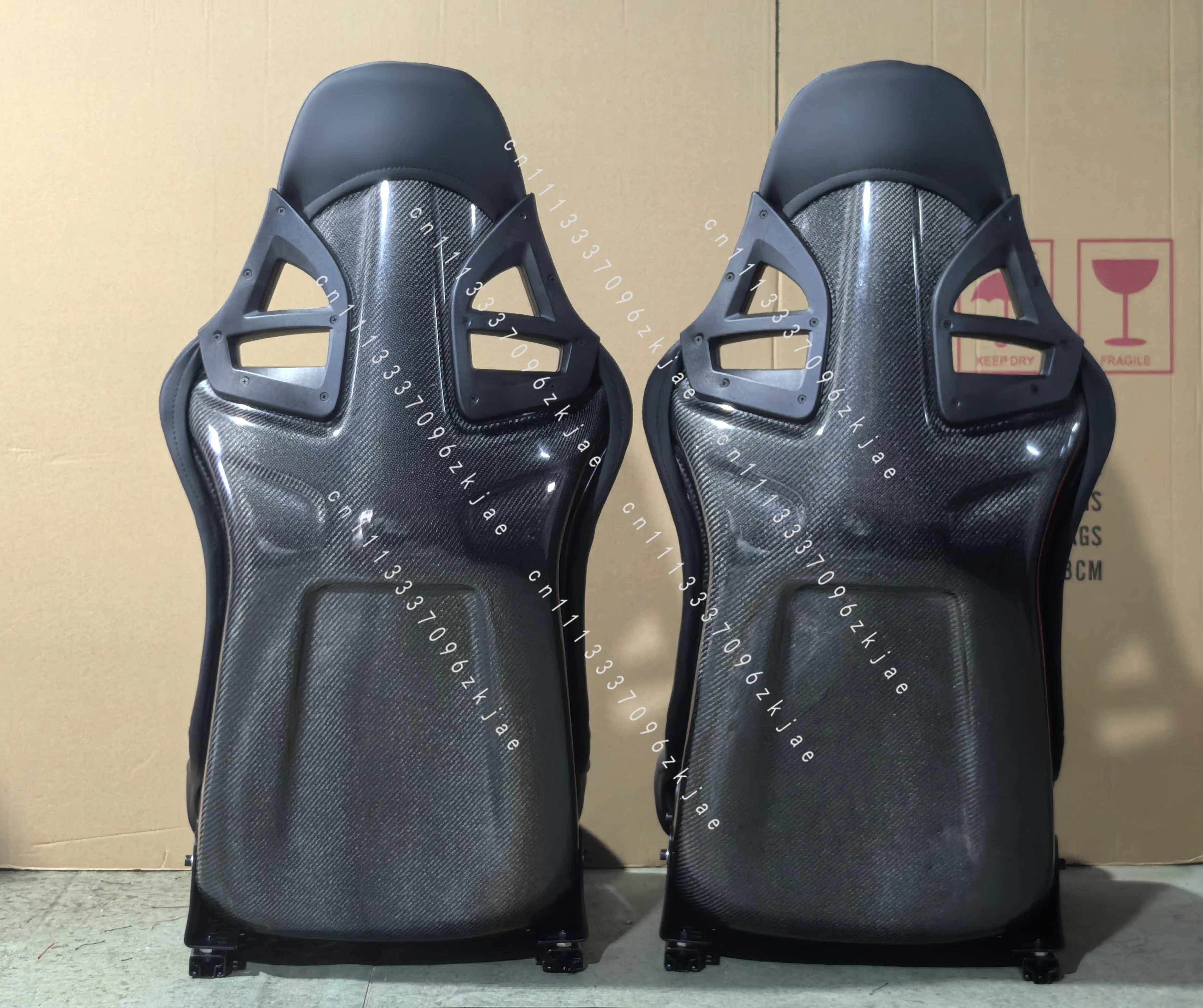 Eddy Black Lightweight Racing Bucket Seat for Porsche 911 Carrera 4S 997.1 997.2 997 GT2 GT3 RS Carbon Fiber Skeleton Seat