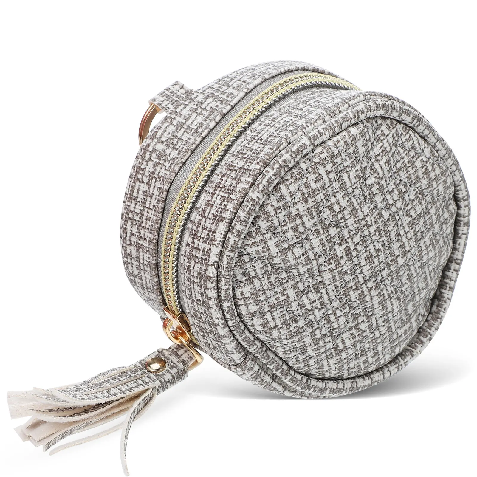 

Портативный чехол для пустышек из ПУ с двумя отделениями на молнии, органайзер для детских пустышек с креплением на дорожную сумку для подгузников или коляску