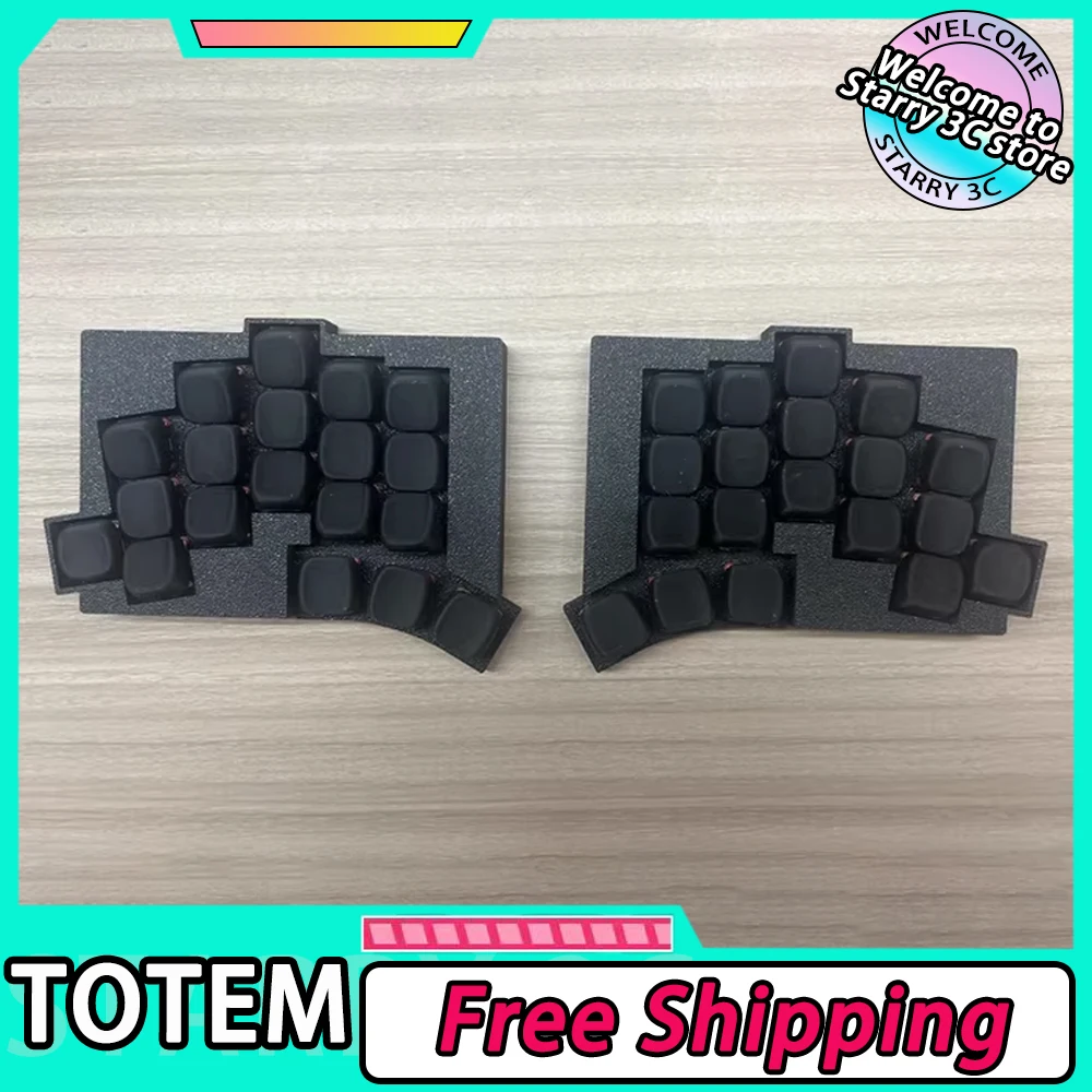 TOTEM Split Keyboard Wireless Hot Swap Support ZMK 38Keys 150mah Battery TOTEM Split Keyboard PLA Customize PC Gamer Accessories