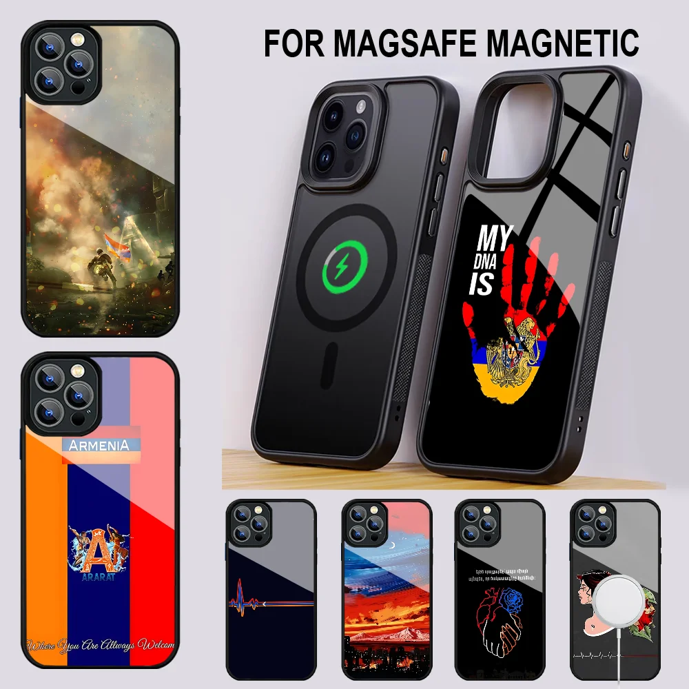 

1915 Armenian Genocide Phone Case For IPhone 16 15 14 13 Pro Max 11 12 Mini Alex Mirror For Magsafe Wireless Charging Cover