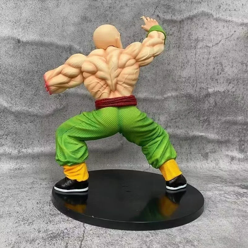 24 cm/9.4in Anime Dragon Ball Figuur Gebroken arm letsel Tien Shinhan Actiefiguren Pvc Standbeeld Collection Model Speelgoed geschenken