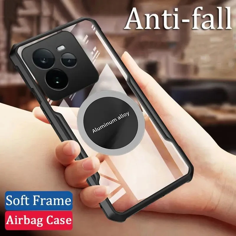 Coque magnétique transparente antichoc thermique pour Realme, coque arrière pour voiture, coque pour Realme ight7 5 2 Pro Neo 6 5 3T 2 SE ightMaster 6 6T