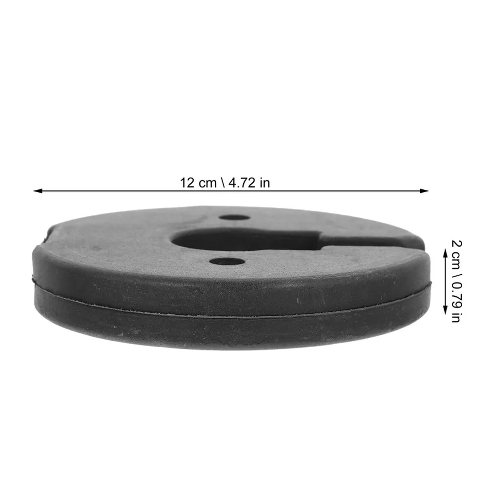 2 piezas de base redonda compacta para lámparas, con peso y estructura de hierro, para lámparas de escritorio y de pie, que proporciona mayor estabilidad y evita que la lámpara se tambalee. Ideal para el hogar.
