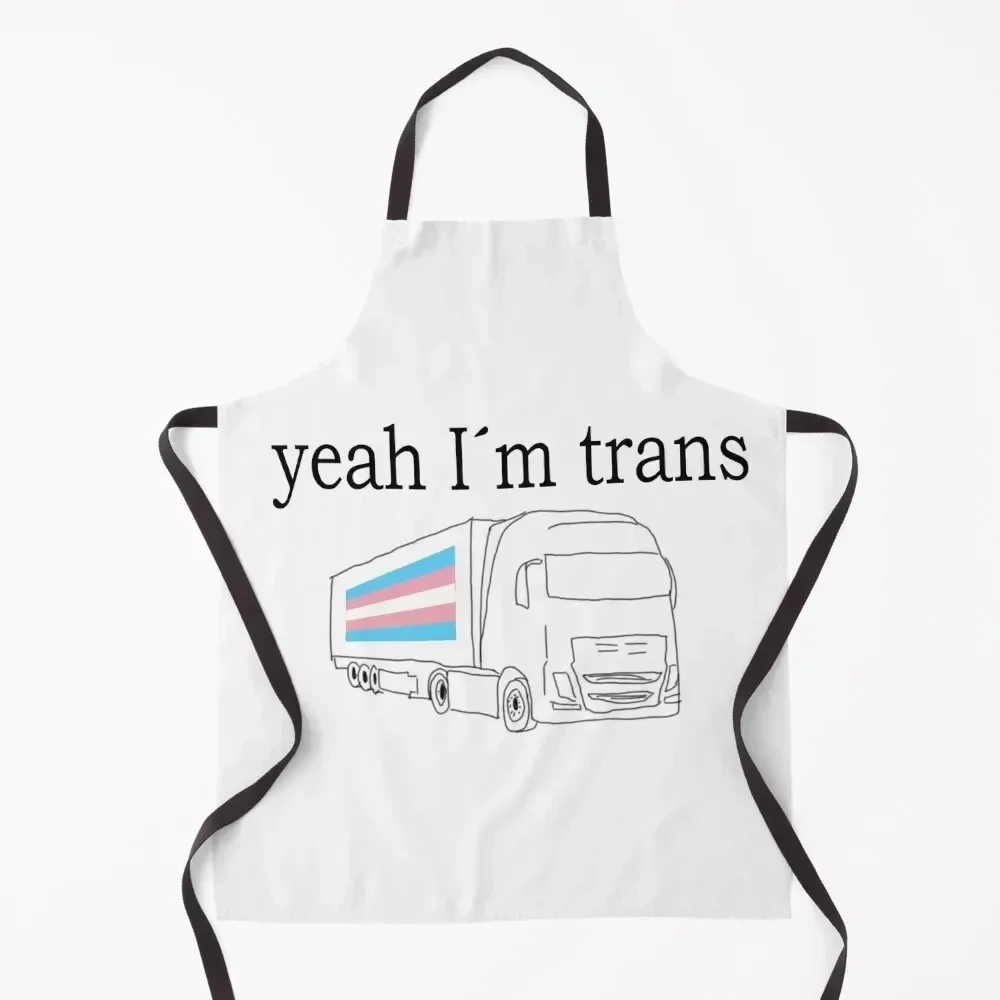 

yeah I'm trans Apron waiter Kitchen Supplies Idea Goods Kitchens Men Kitchen Things For Home Apron