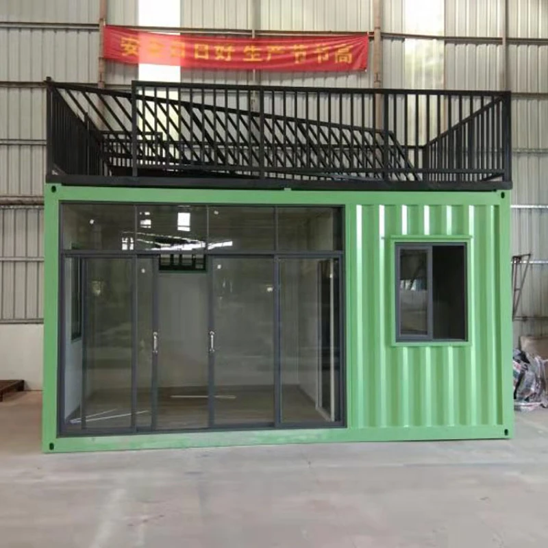 Container room tempered glass container, outdoor simple sub-office, mobile house, villa customization