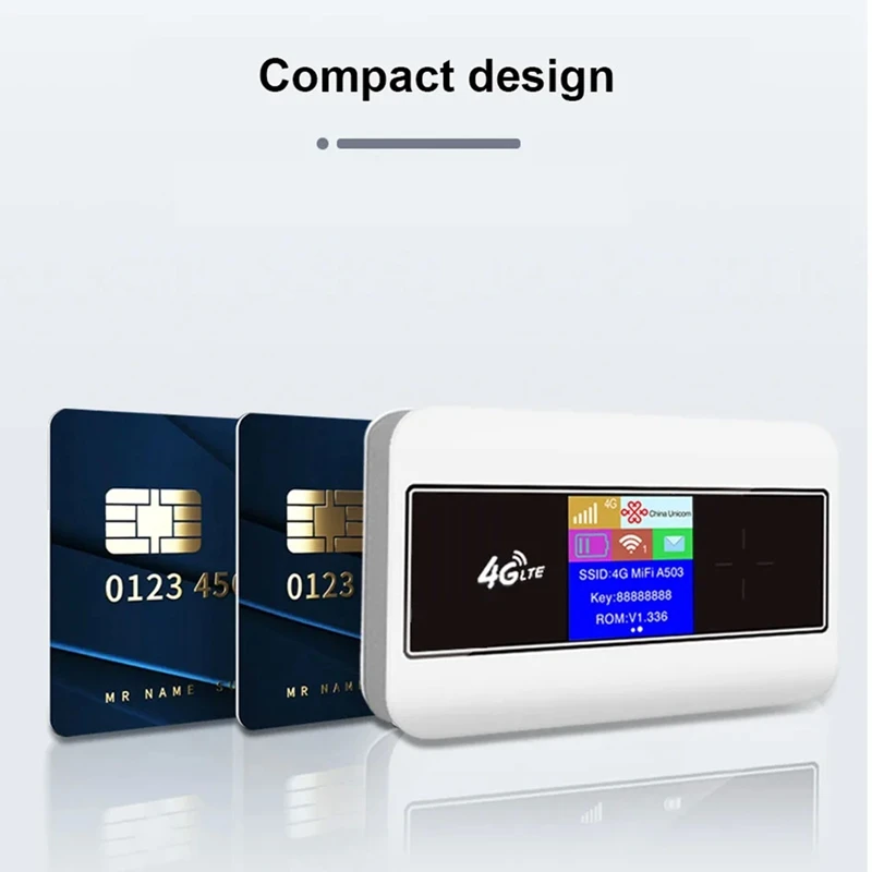 4G SIM Card Wifi Router Color LCD Display Lte Modem Sim Card Pocket MIFI Hotspot 10 Wifi Users Built-In Battery Parts Kit