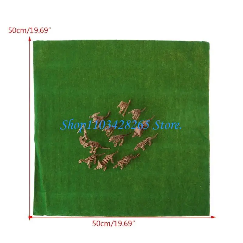 

19.68x19.68in Nylon Made Tiny Grass Mat Model Landscape Model Kids Model G2TE