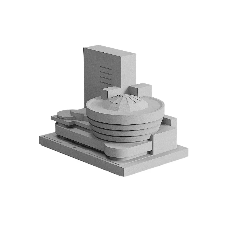 

Cement Building Model Home Decoration Office Desktop Concrete Ornament