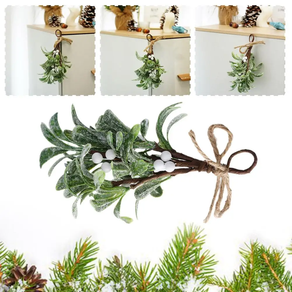 Artificial Christmas Mistletoe Plant Artificial Christmas Mistletoe Christmas Decoration Home Green Artificial Decoration P M8B0