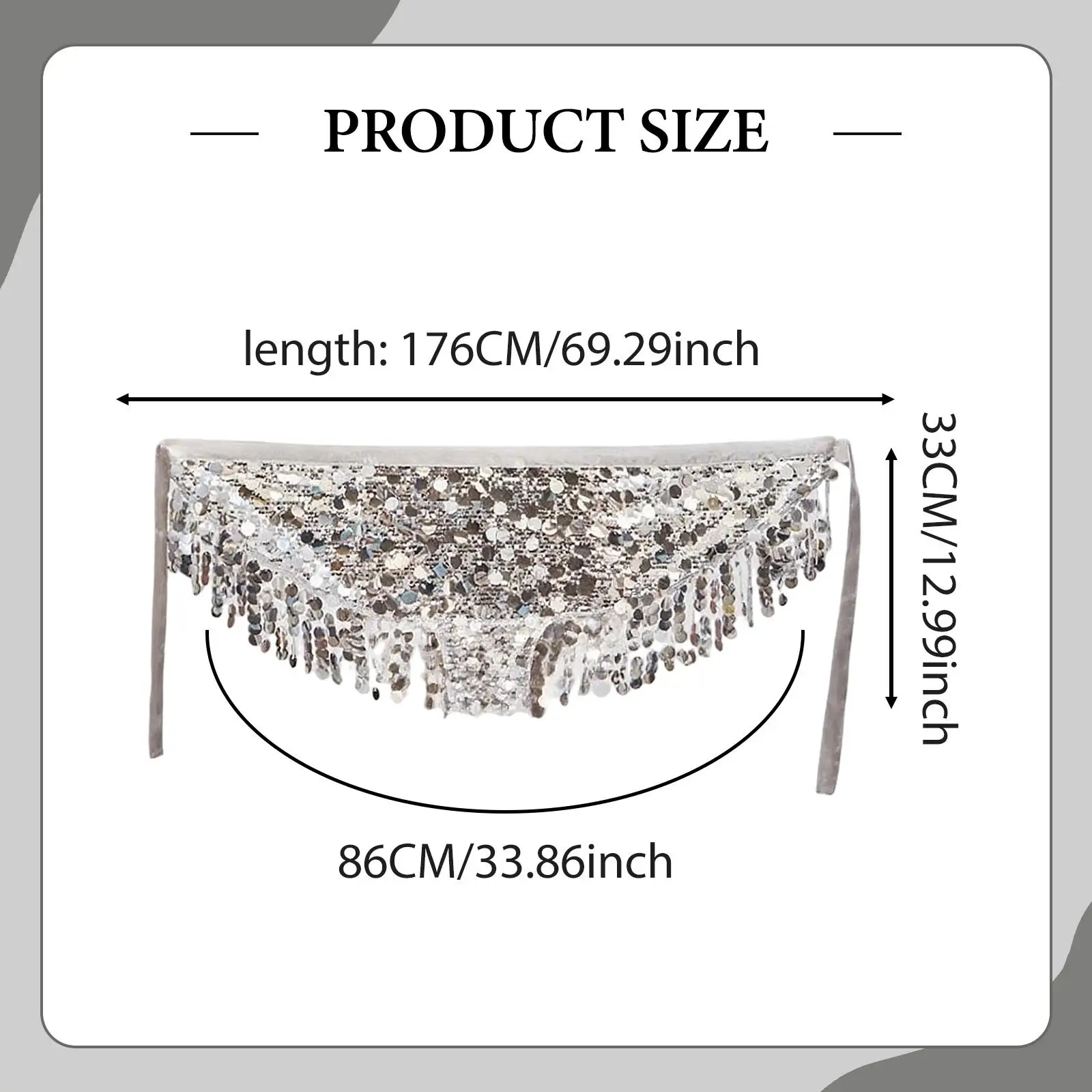 وشاح الورك للرقص الشرقي وحزام الورك للرقص الشرقي لراقصة مهرجان رومبا #6