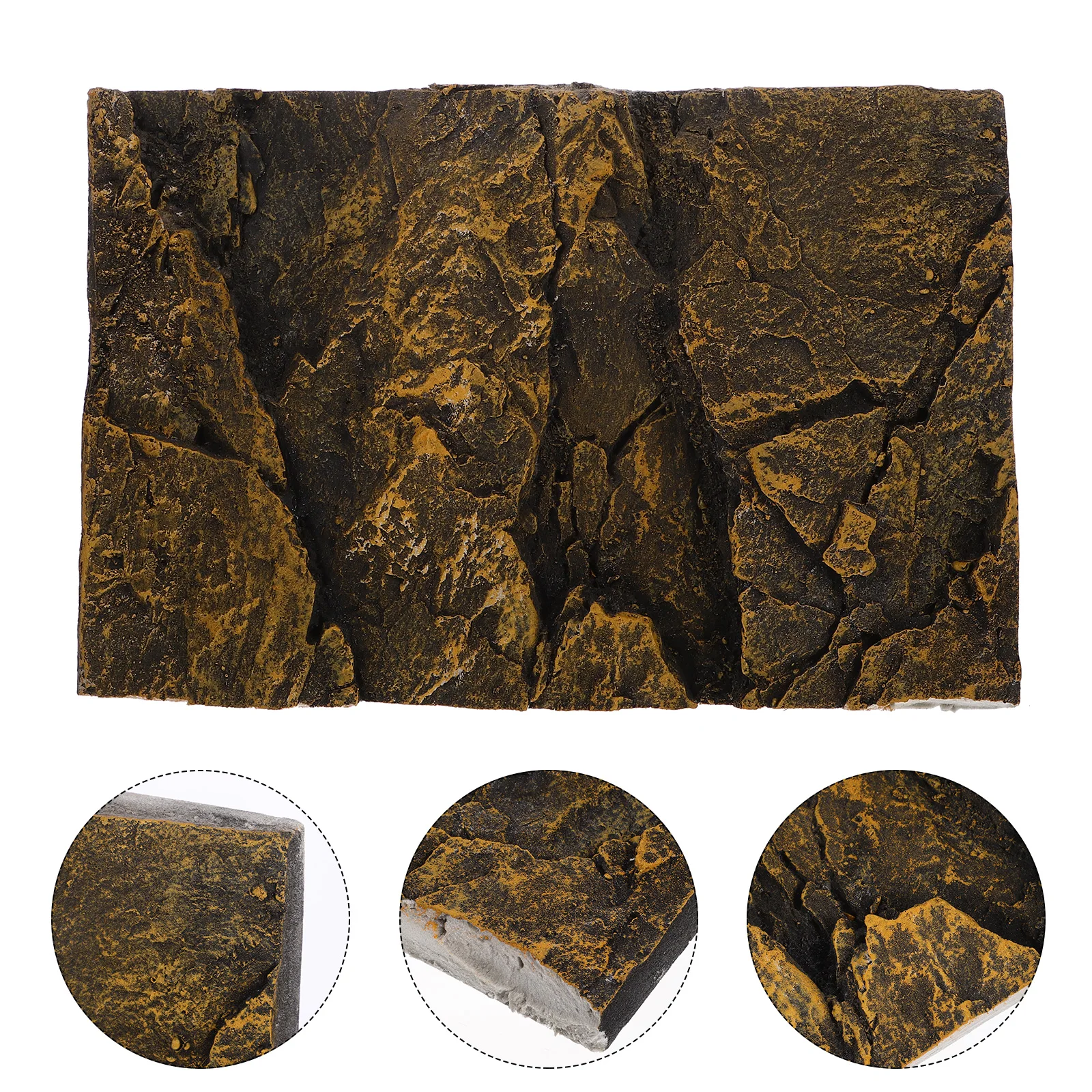 

Large Fish Decorative Board 3D Aquarium Reptile Terrarium PU Rock Habitat Accessories Turtle Aquariums Lightweight Realistic