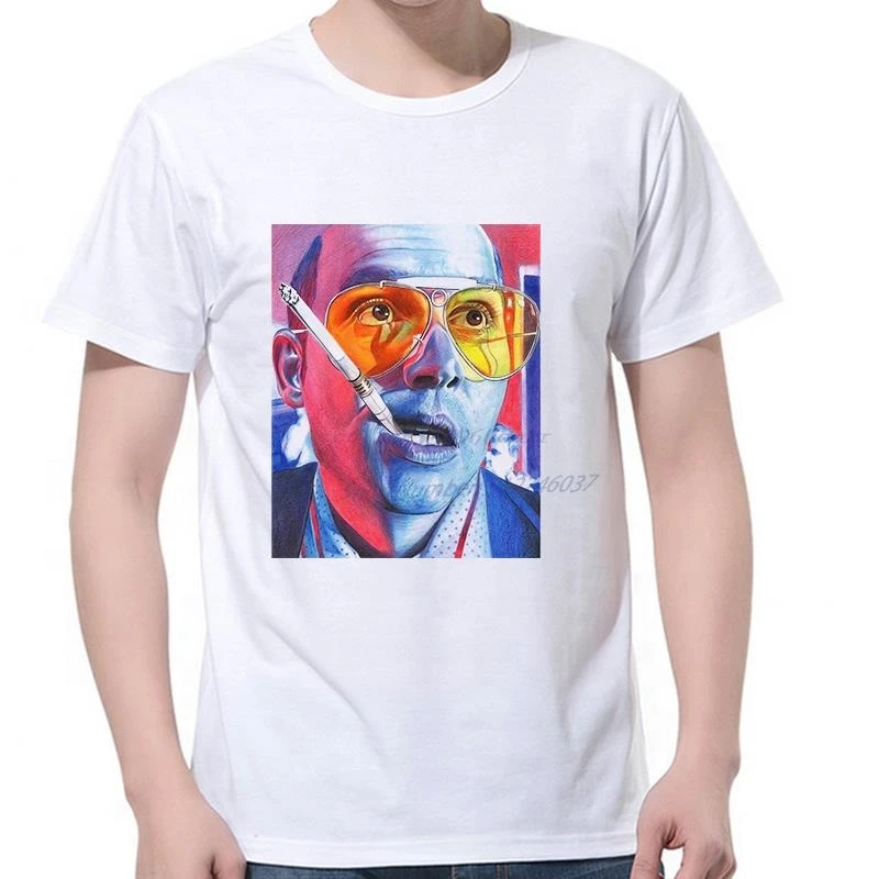 Fear And Loathing Las Vegas Hunter Thompson Dr Graphic T Shirts Summer New Shirts And T-Shirts Cotton Short Sleeve T-Shirts