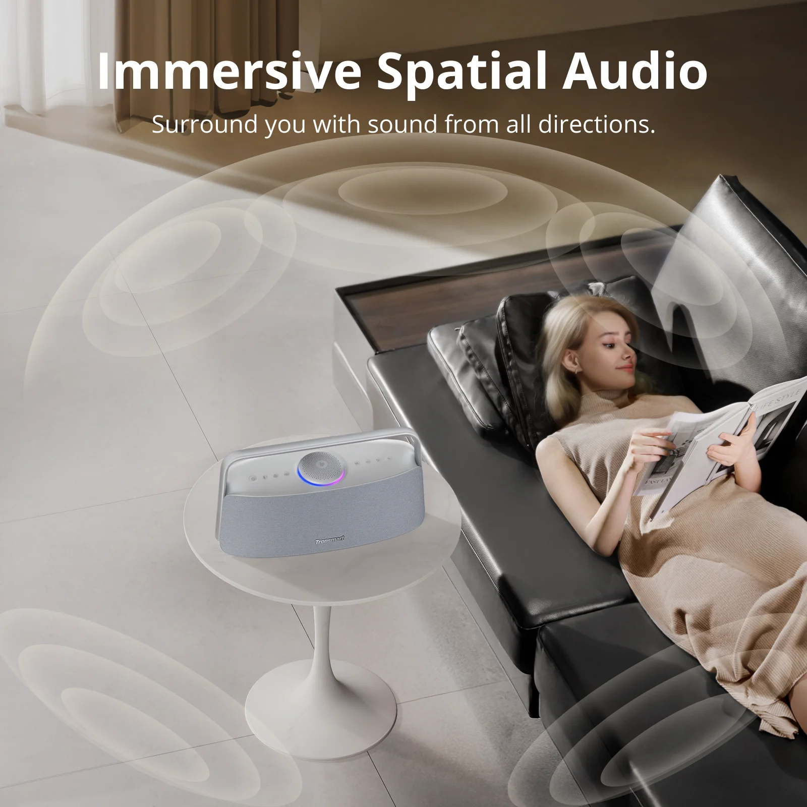 Tronsmart Fiitune X30 Bluetooth Speaker - 80W Hi-Res Audio