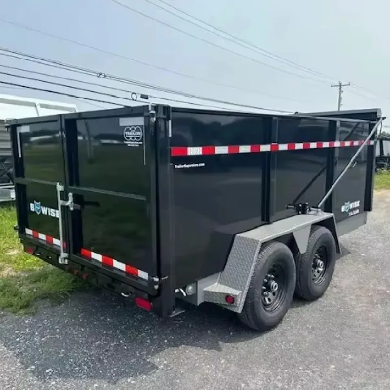 Hot Selling 5T Heavy Duty Steel Construction Dump Trailer BestQuality Utility Tipping Trailer for Farm Factory Wholesale Price
