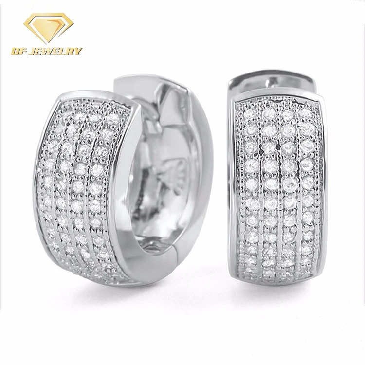 

Guangzhou Factory Customized 925 Sterling Silver Cubic Zircon Ear Clip