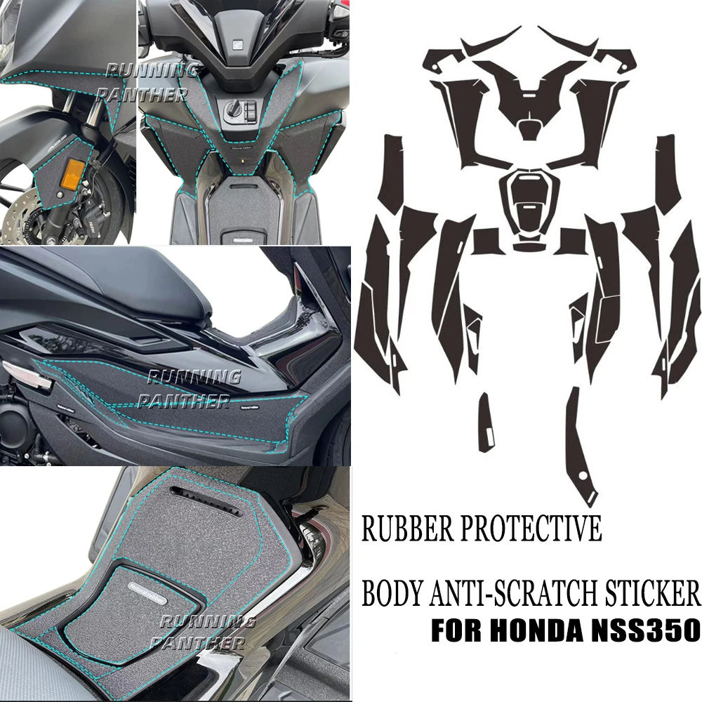 

NEW For Honda NSS350 Motorcycle Body Thickened Anti Scratch Resistant Skid Rubber Protective Decal Sticker
