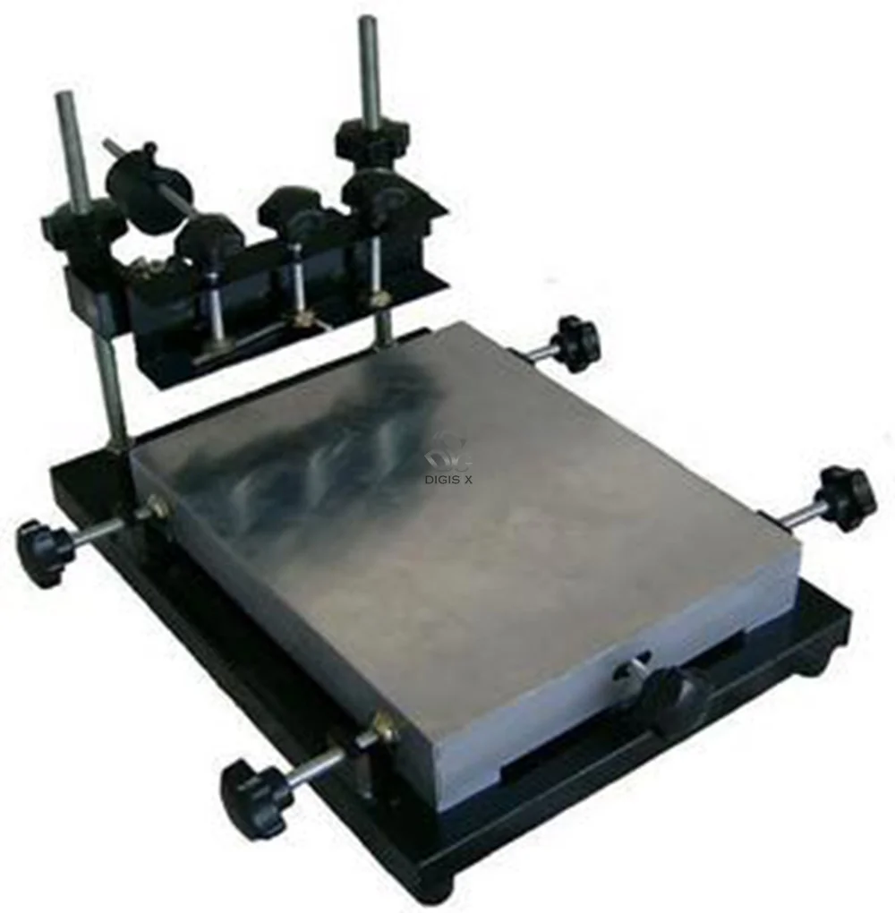 Commercial Small Manual Screen Printing Station SMT Manual Imprinting Station Solder Paste Screen Printing Machine