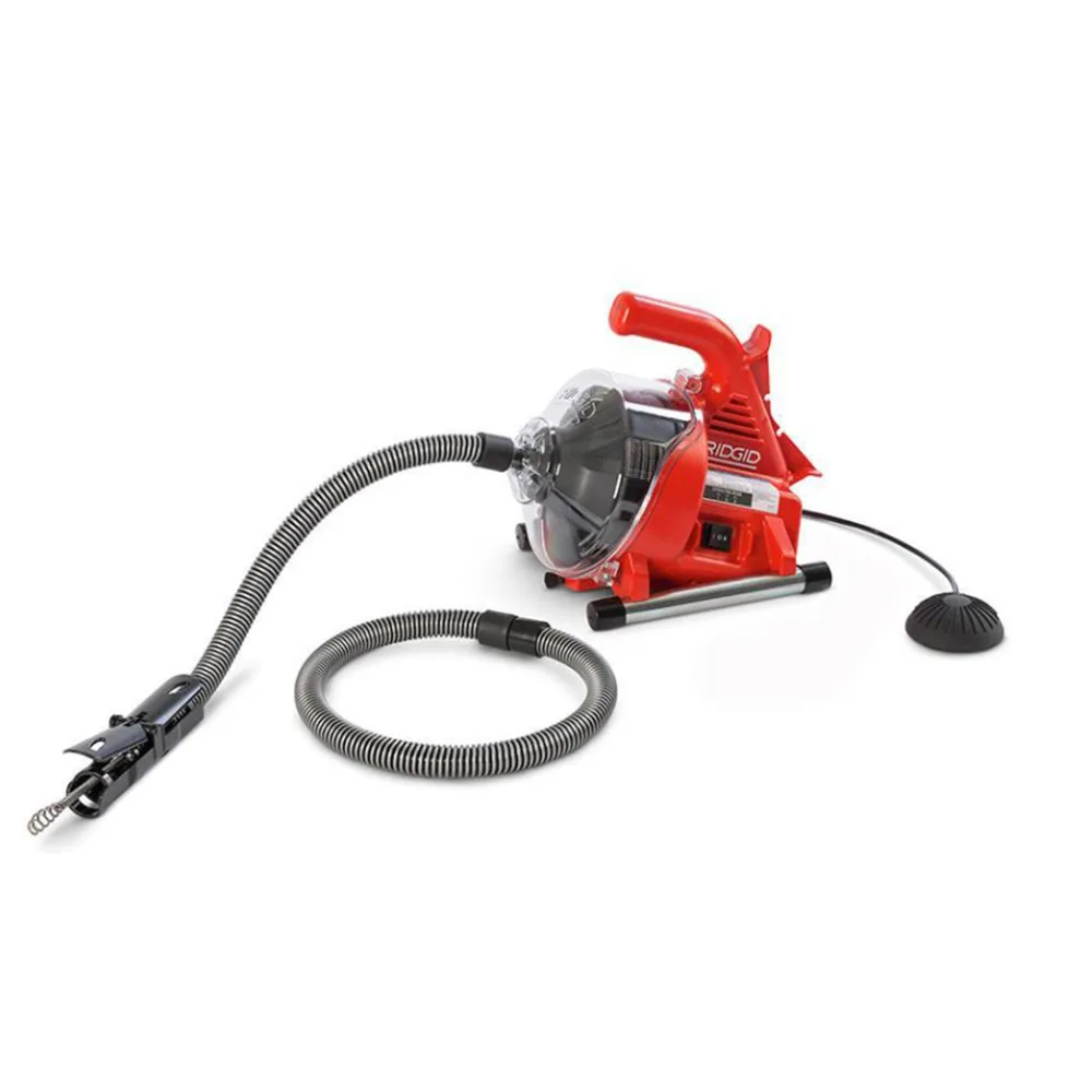 220V Autofeed Electric Sewer Pipe Dredging Machine Toilet Kitchen 19-38MM Pipe Cleaning Machine