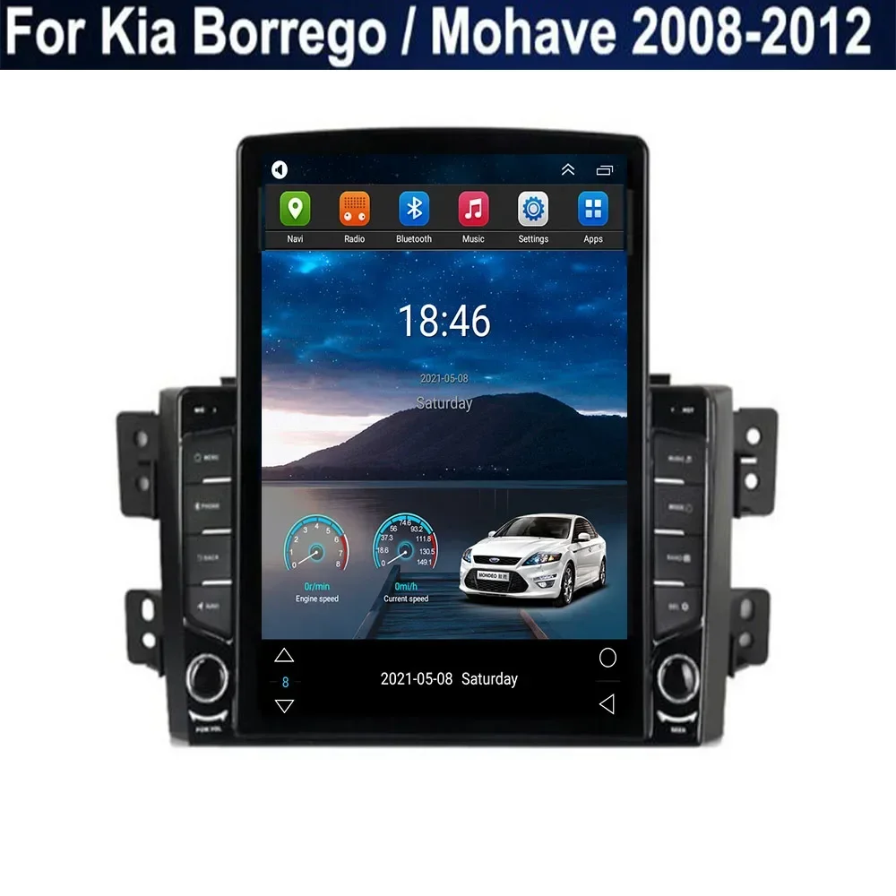 8G+128G Android 14 Car Radio For Kia Borrego Mohave 2008-2012 Stereo Carplay Multimedia Video Player GPS Navigation BT 2din DVD