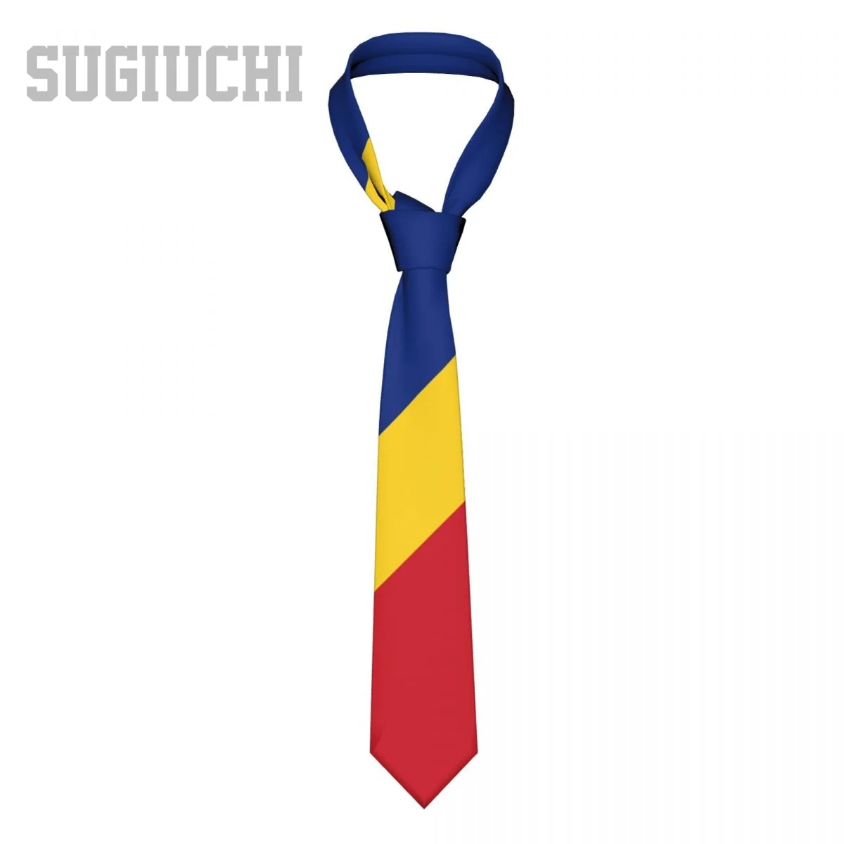 

Romania Flag Emblem Men Women Neck Ties Casual Plaid Tie Suits Slim Wedding Party Business Necktie Gravatas