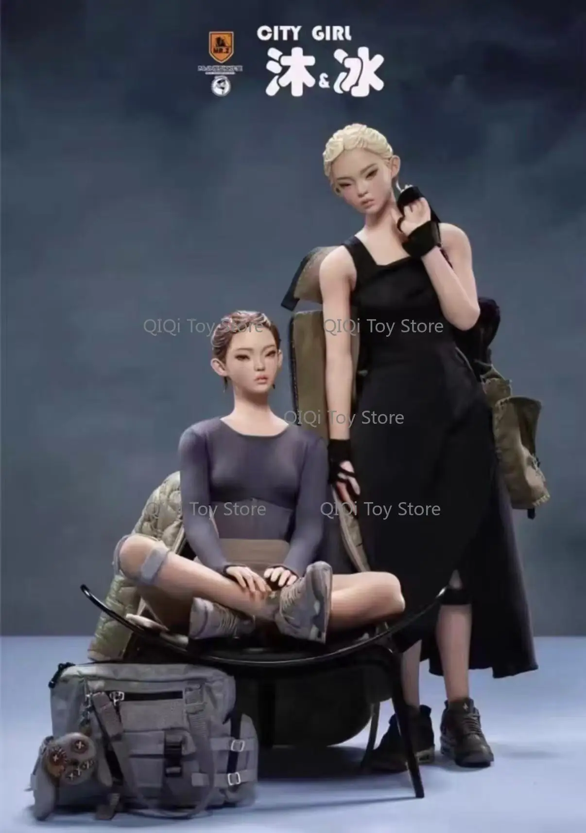

in stock MrZ 1/6 City Series City Girl Mu & Bing CG001 Movable Doll
