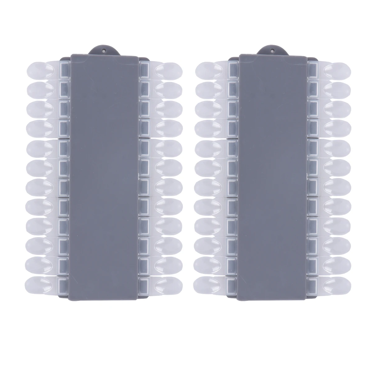 

2pcs Nail Color Display Board Premium Manicure Salon Exhibition Stand Durable Multi-Color Showcase Grey For Nail Art Tools