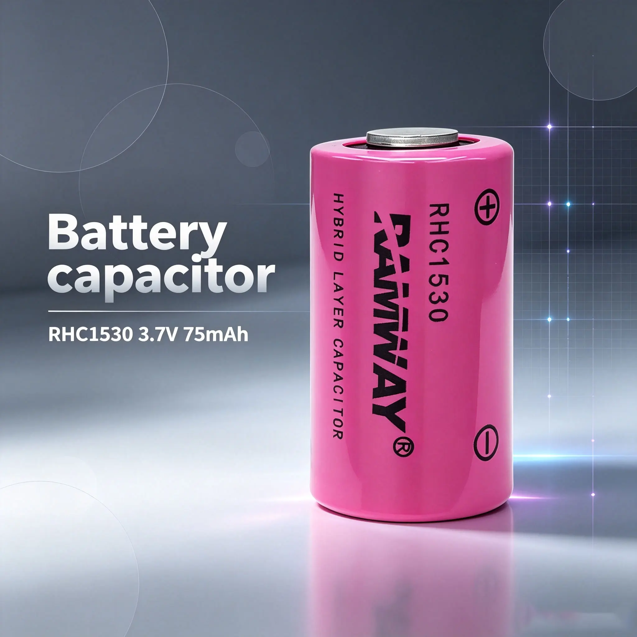 RAMWAY RHC1530 Rechargeable composite pulse capacitor 3.7V, intelligent device controller, water meter, smoke alarm