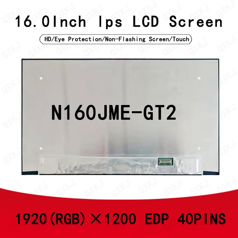 

40-контактный N160JME-GT2 16.0-дюймовый 1920*1200 оптовый ЖК-дисплей для замены экрана ноутбука/монитора