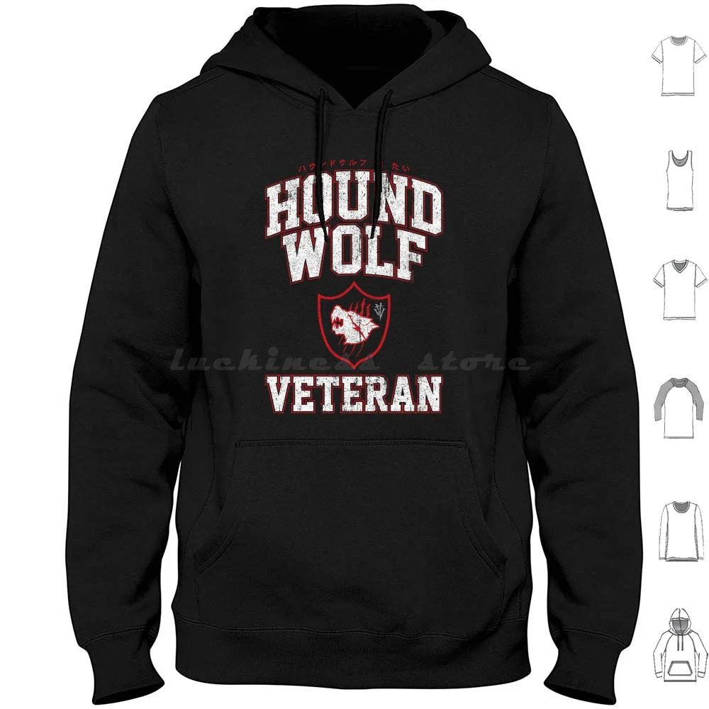 Hound Wolf Veteran Hoodies Long Sleeve Chris Redfield Gamer Jill Valentine Umbrella Corp Umbrella Corporation Video