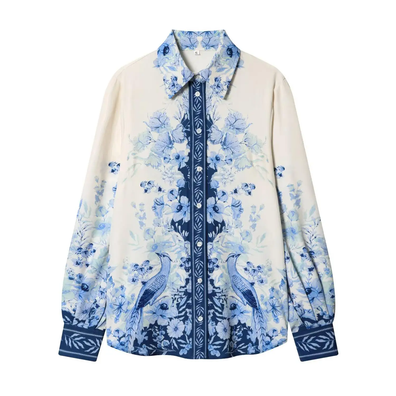 Fashionable Casual Printed Lyocell Shirt Pants Women's Cross-Border Apparel Organic Cotton Material Leisure Scenarios