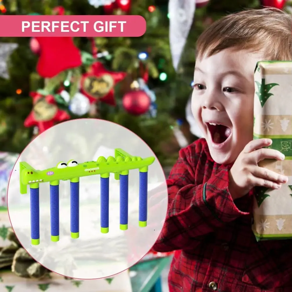 

Crocodile Challenge Falling Sticks Game Exercise Prop Parent-Child Catching Sticks Sensory Toy Quick Reaction Interactive