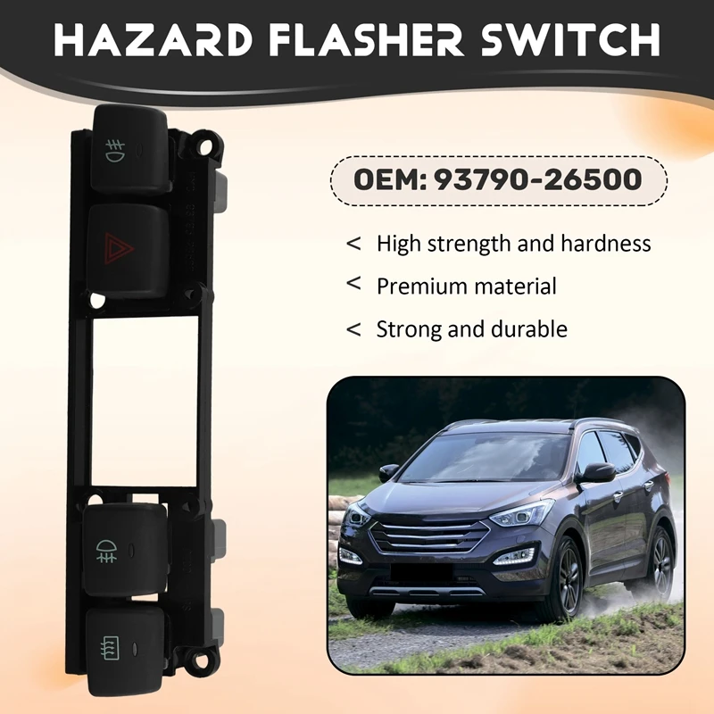 9379026500 EMERGENCY HAZARD FLASHER SWITCH For Hyundai Santa Fe Emergency Stop Show Wide Light Switch Button