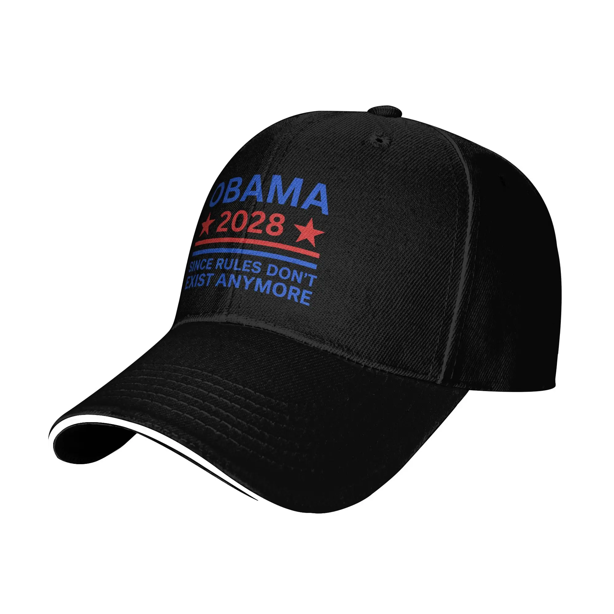 Obama 2028 Since Rules Don't Exist Anymore Baseball Cap  y2k Funny Hip Hop Hats Summer Men Women Outdoor Sports Snapback Cap