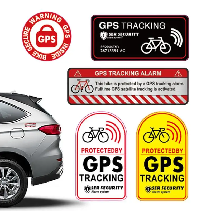 Gps Tracking Reflective Stickers Reflective Anti-Theft GPS Tracking Set Outside Car Video Camera Decal For Cars Motorcycles RVs