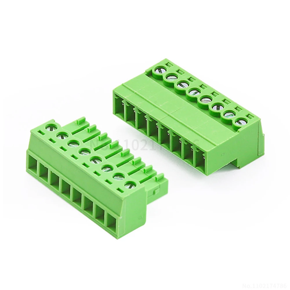 (1 Set) 15EDGKP / K - 3.81mm solderless butt-connect 2~24P hot-swappable terminal block set 2EDGK 2EDGRK 3.81