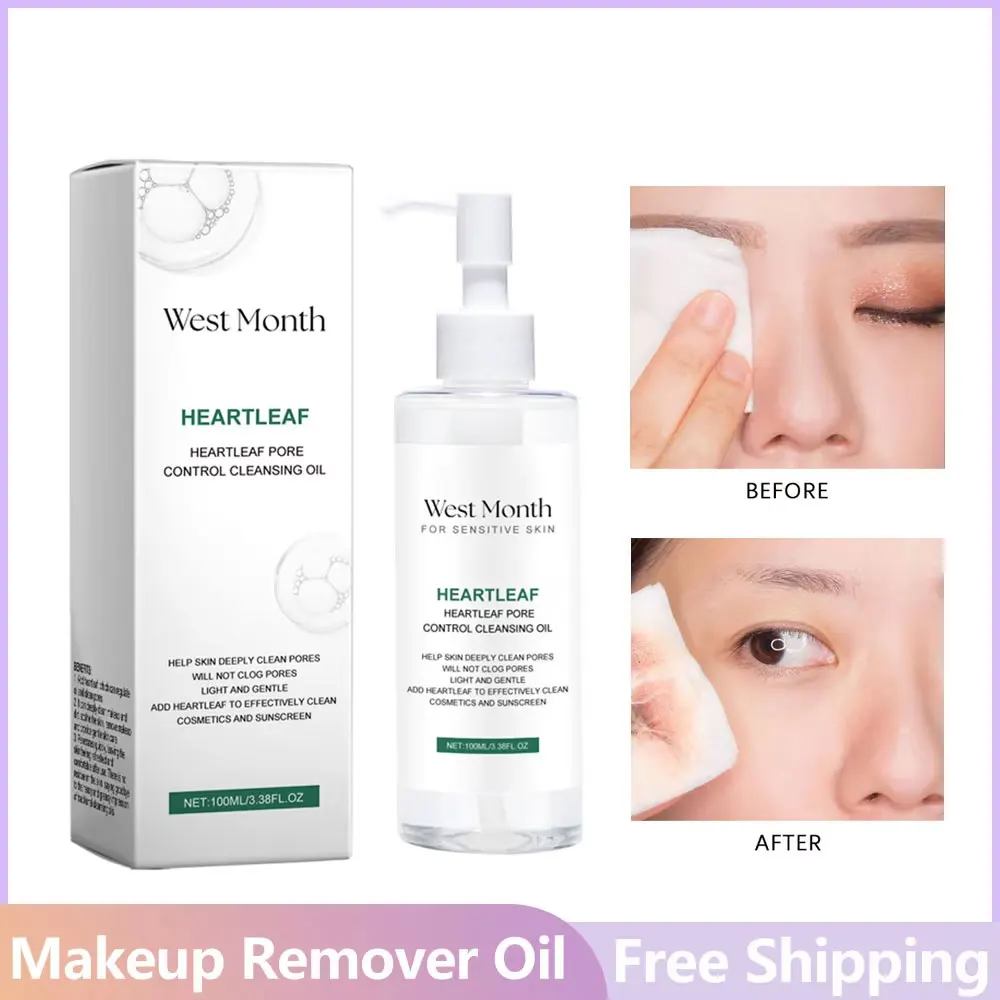 EELHOE Makeup Removal Oil Pore Cleansing Oil Cleansing Face Eyes Lips Moisturizing Refreshing Moisturizing Facial Cleanser Oil