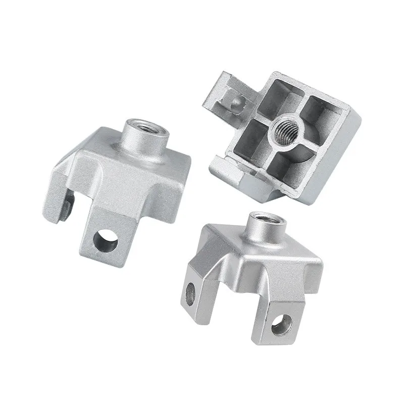 2pcs Aluminum Profile Foot End Connection Block 2020 3030 4040 4545 M8 M10 M12 End Caster Foot Wheel Cup Fixing Block