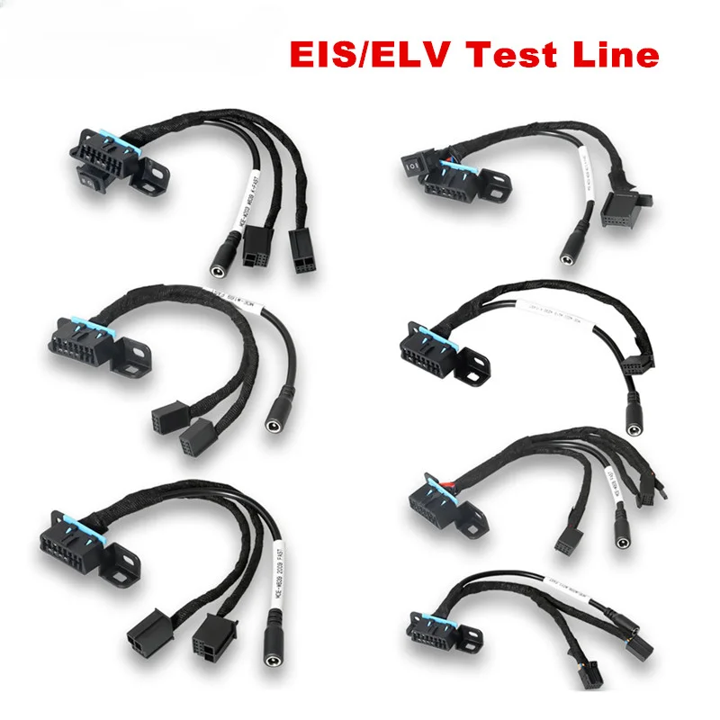 

EIS/ELV Test Line Cables for Benz W202 W210 W220 W639 W906 7pcs Set Work with Xhorse VVDI MB Tool All EZS Bench Test Cable