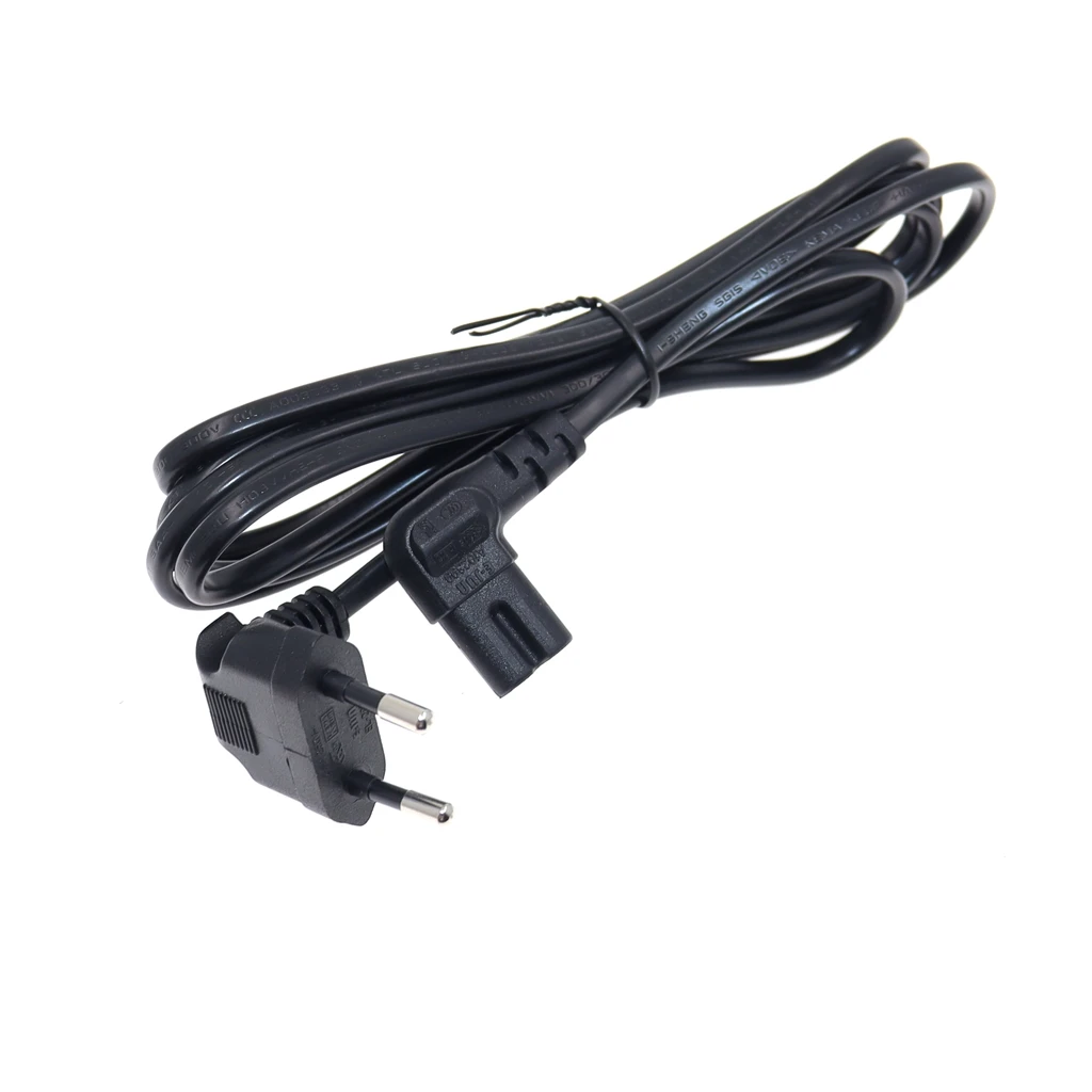 90 Degree EU Schuko CEE7/16 Europe 2pin Male to Right Angled IEC 320 C7 Power Supply Cord Cable