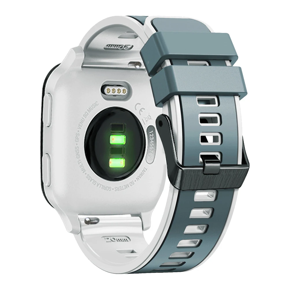 สายรัดข้อมือ20มม. สำหรับ Garmin Forerunner สายนาฬิกาอัจฉริยะ165 245 645ดนตรี vivoactive 5 3 venu SQ 2 venu 2 plus watchband Bracelet