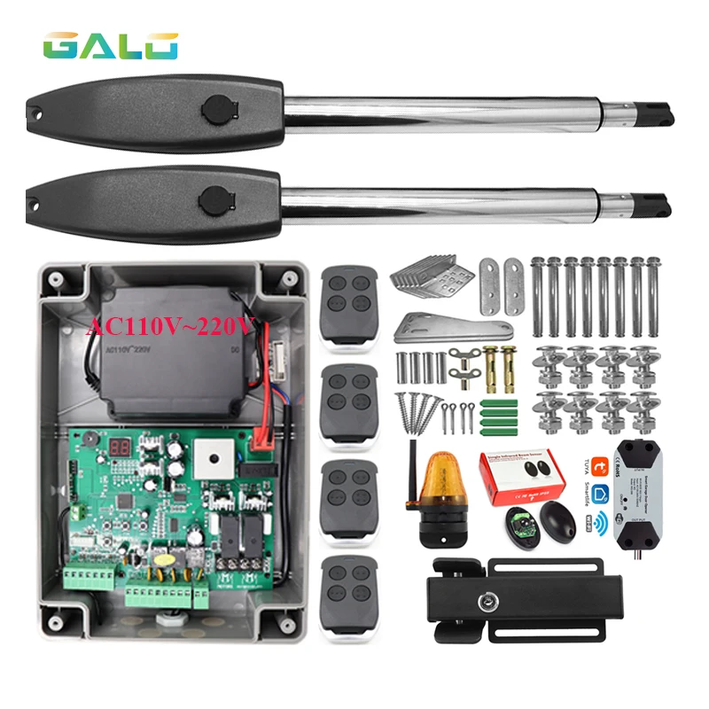 GALO PKM-C02 Automatic Gate Opener For Medium Duty Forming A Pair Swing Gates For 16' Long Or 850 LB