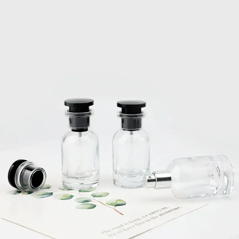 30 مللي زجاجة عطر فارغة أسطوانية قابلة لإعادة الملء 1 قطعة حاويات رذاذ عطر محمولة للسفر زجاجة عينة