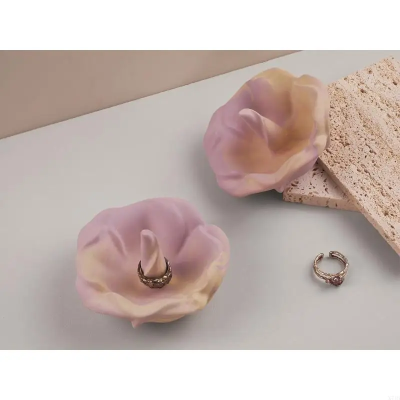 Versatile Rose Flower Silicone Mold for Creating Jewelry Dish Ring Holder Mould